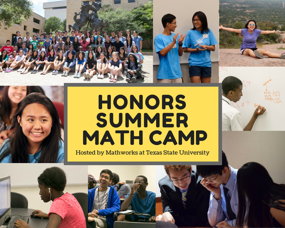 Honors Summer Math Camp Information Mathworks Texas State University